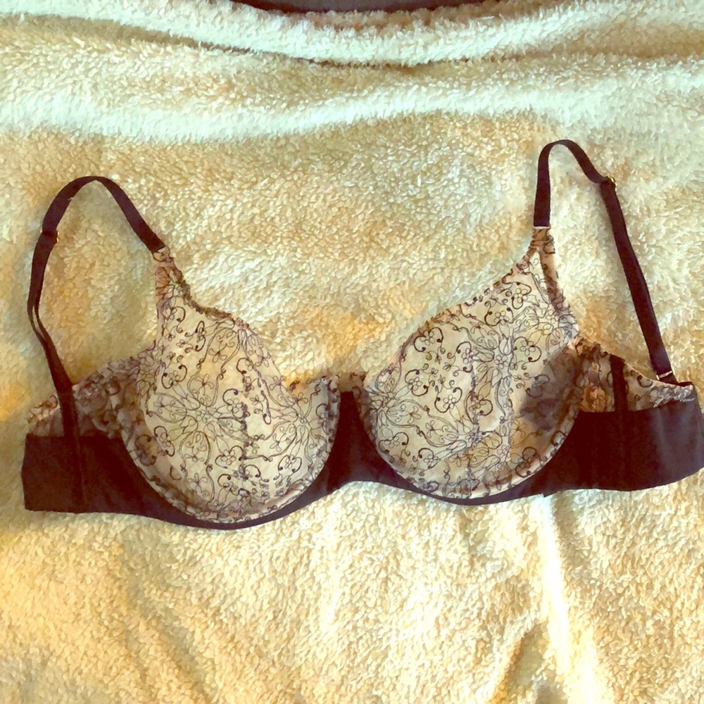 Nude lace bra